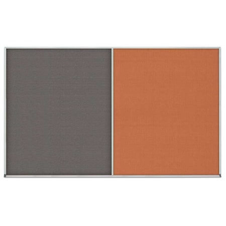United Visual Products Enclosed Corkboard, 1 Door, 24"x36", 4" Fra UV3401-BRONZE-PEARL
